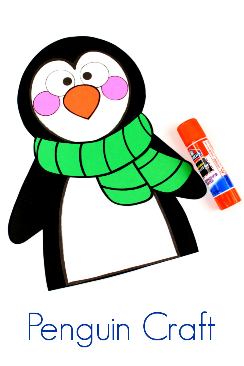 Penguin Valentine Craft For Kids [Free Template]