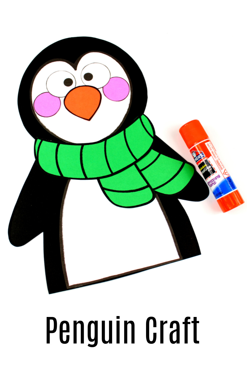 Penguin Craft Template For Preschoolers