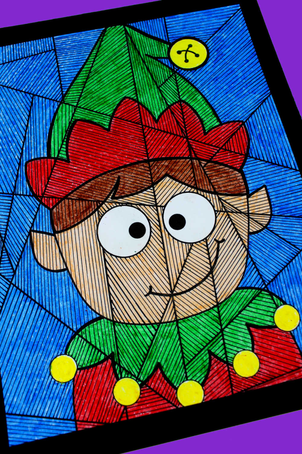 Make some creative and crafty holiday fun, when you download my free printable boy elf coloring page for Christmas. 