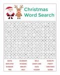 Santa's Christmas Word Search Activity Page - Mama Likes This