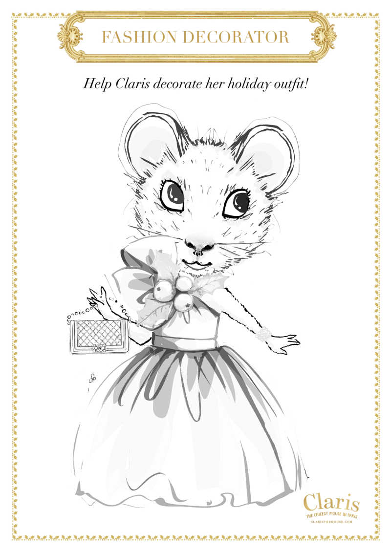 Claris The Chicest Mouse in Paris Colouring Set