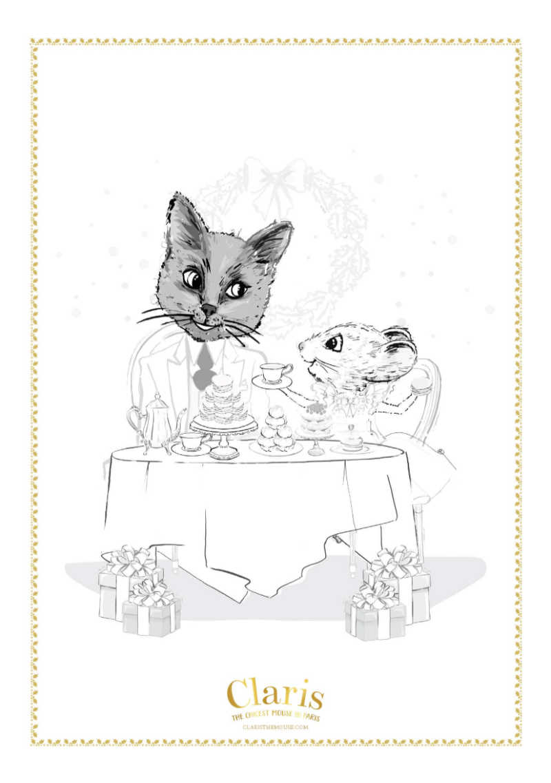 cat and mouse coloring pages