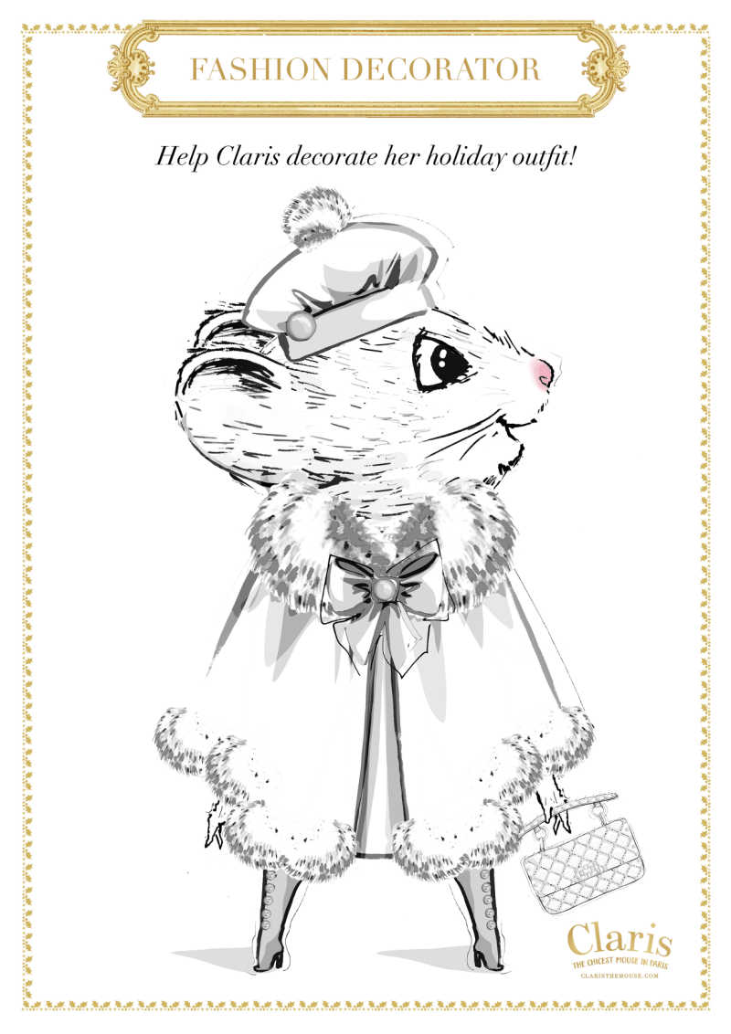 Claris The Chicest Mouse in Paris Colouring Set