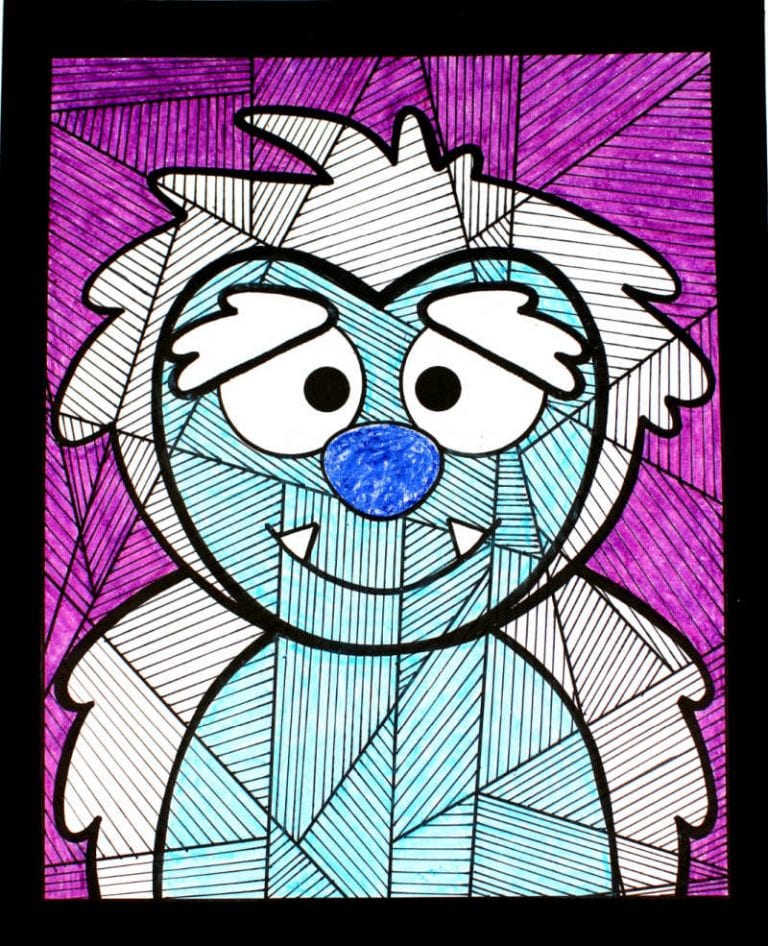 Free Printable Yeti Coloring Page Craft - Mama Likes This
