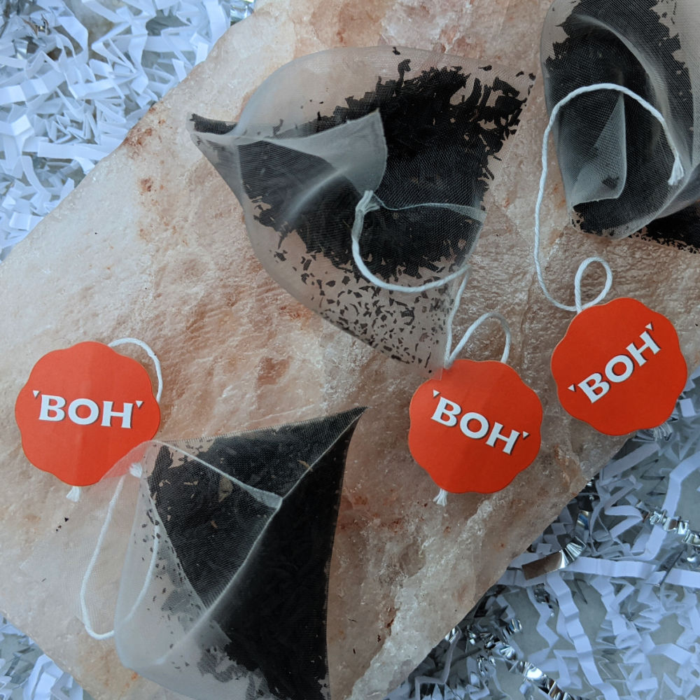 three boh tea bags