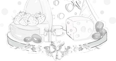 feature mouse cheese plate coloring page