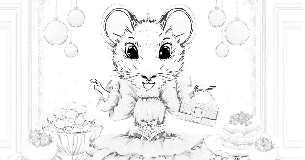 Claris The Chicest Mouse in Paris Colouring Set