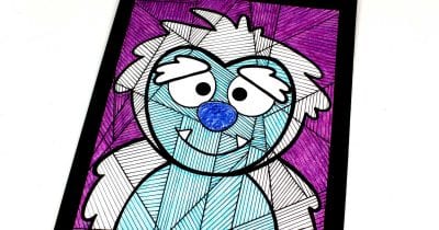 feature yeti coloring page