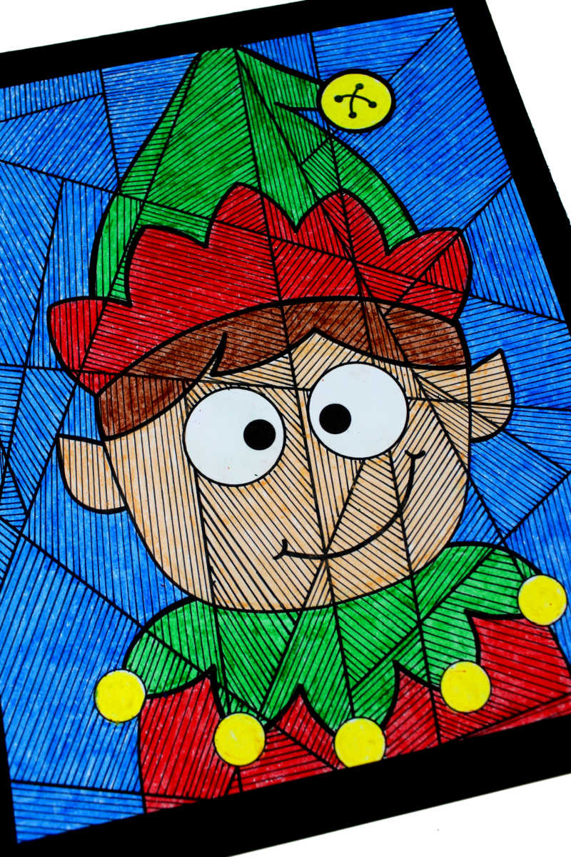 Make some creative and crafty holiday fun, when you download my free printable boy elf coloring page for Christmas. 