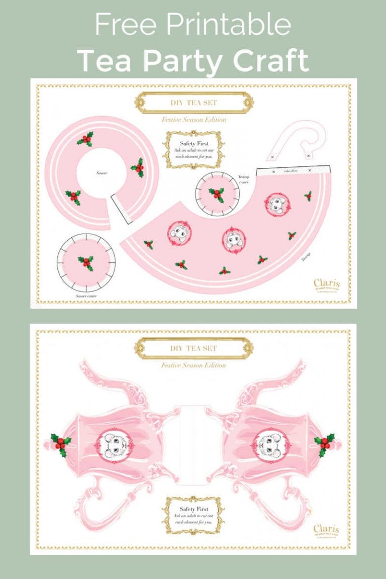 Free Printable Pink Teapot Craft - Mama Likes This