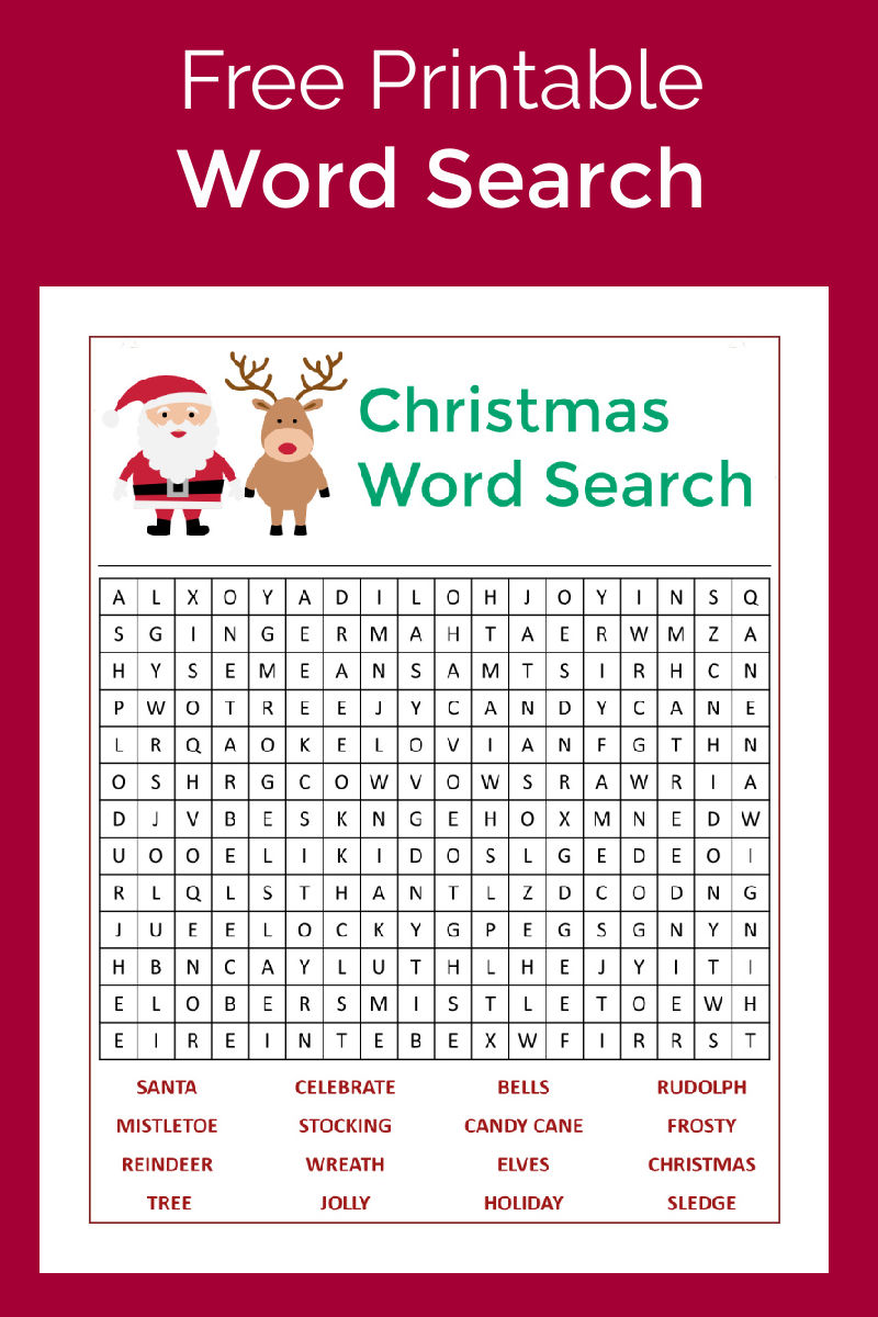 Download this free printable Christmas word search, so you can try to find all of the holiday words hidden on the activity page. 