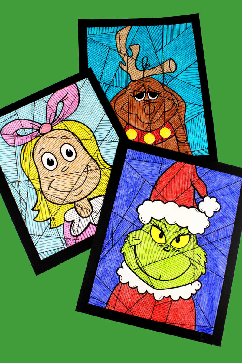 how the grinch stole christmas character coloring pages