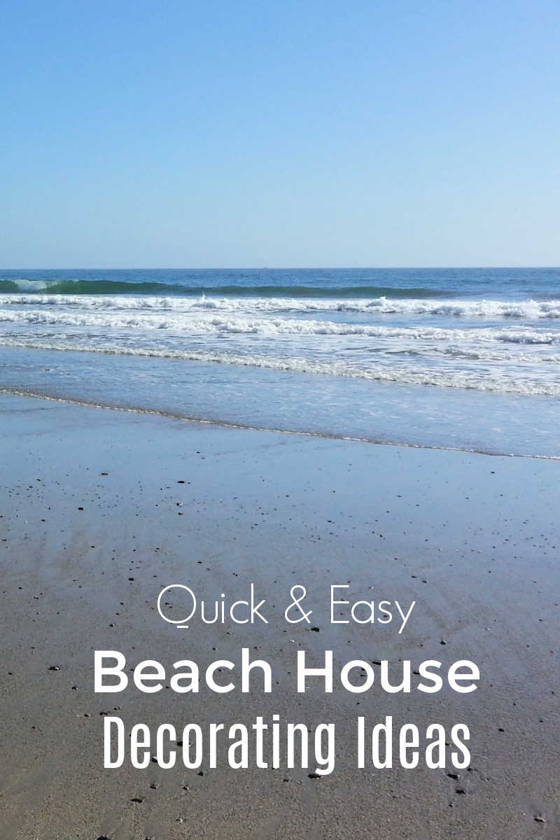 When you love beach vacations as much as I do, it is fun to bring those happy vibes home with simple beach house decorating ideas. 
