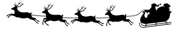 santa reindeer sleigh