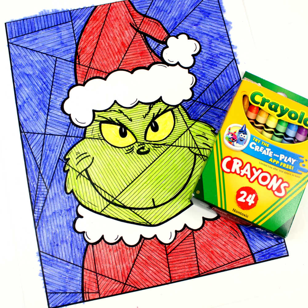 the grinch coloring page
