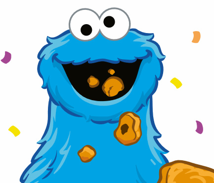 cookie monster eating cookie