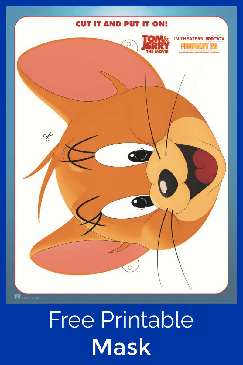 sponsored: Your kids can have some Tom and Jerry movie themed fun, when you download this free printable Jerry mask activity page.