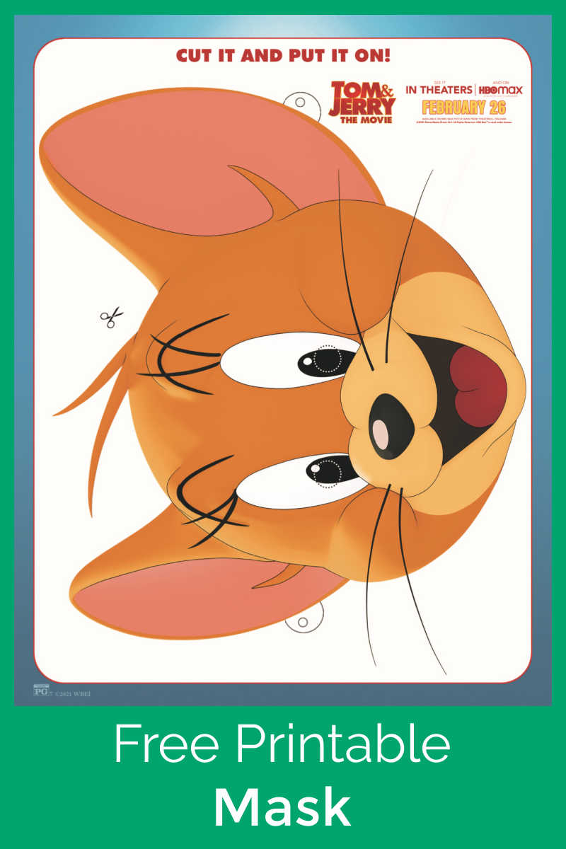 sponsored: Your kids can have some Tom and Jerry movie themed fun, when you download this free printable Jerry mask activity page.