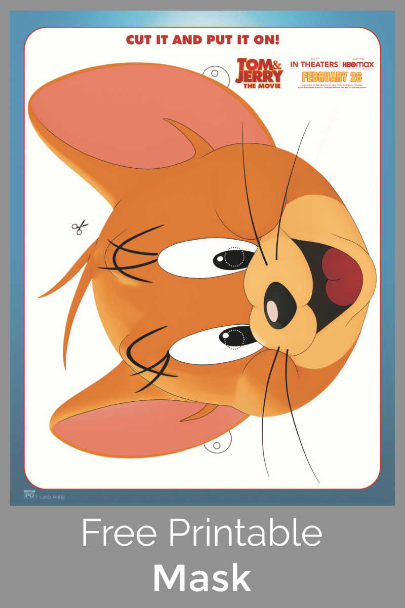 sponsored: Your kids can have some Tom and Jerry movie themed fun, when you download this free printable Jerry mask activity page.