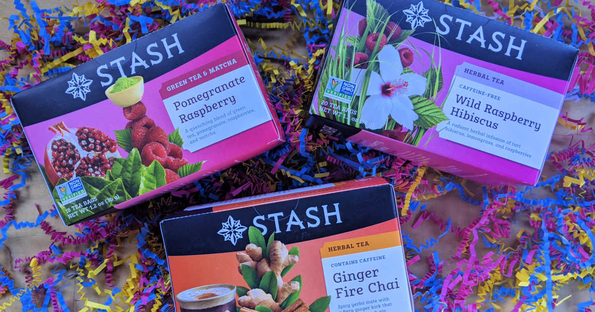 assorted stash tea boxes