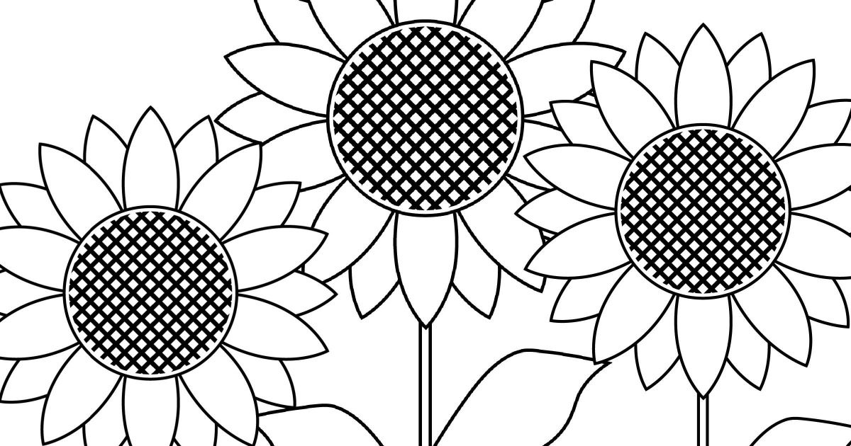 coloring pages of a flower garden