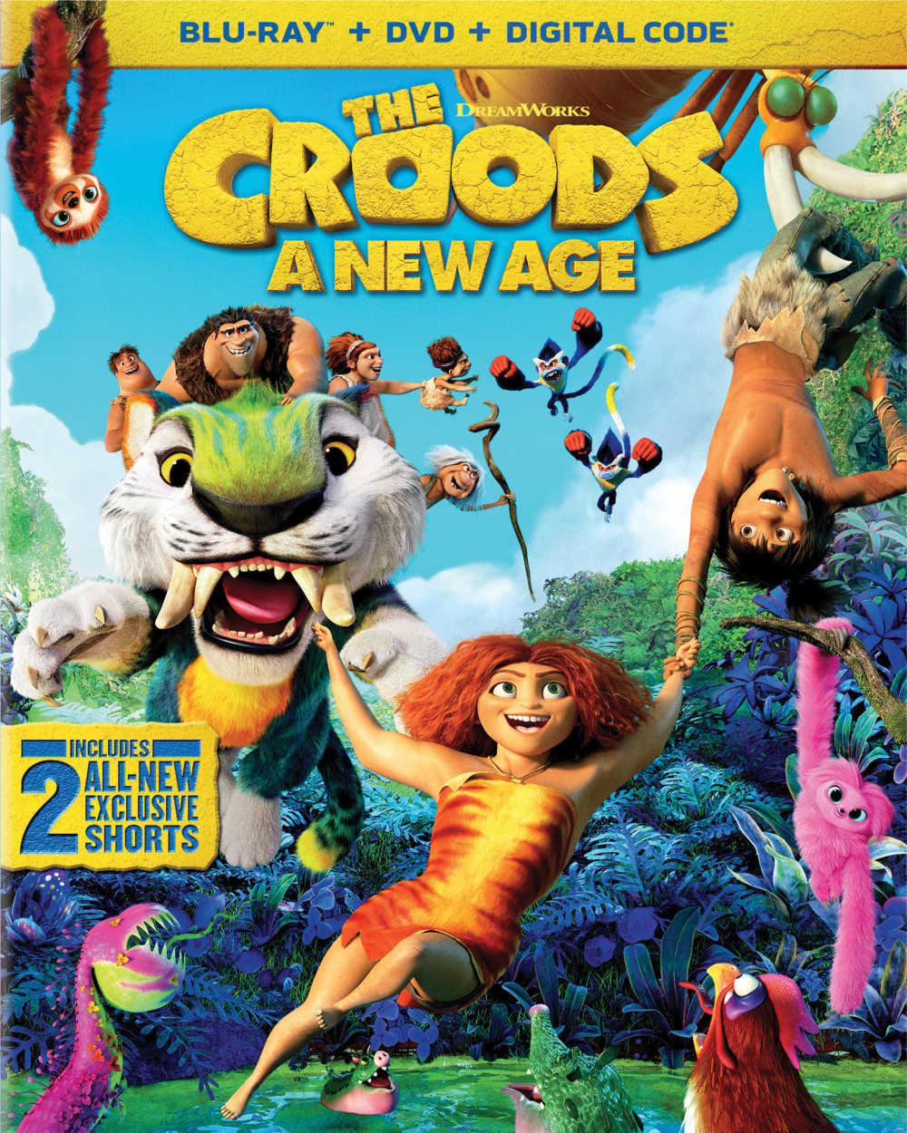 The newest Croods movie is coming to blu-ray, DVD and digital, so you will want to plan to watch it with your family again and again. 