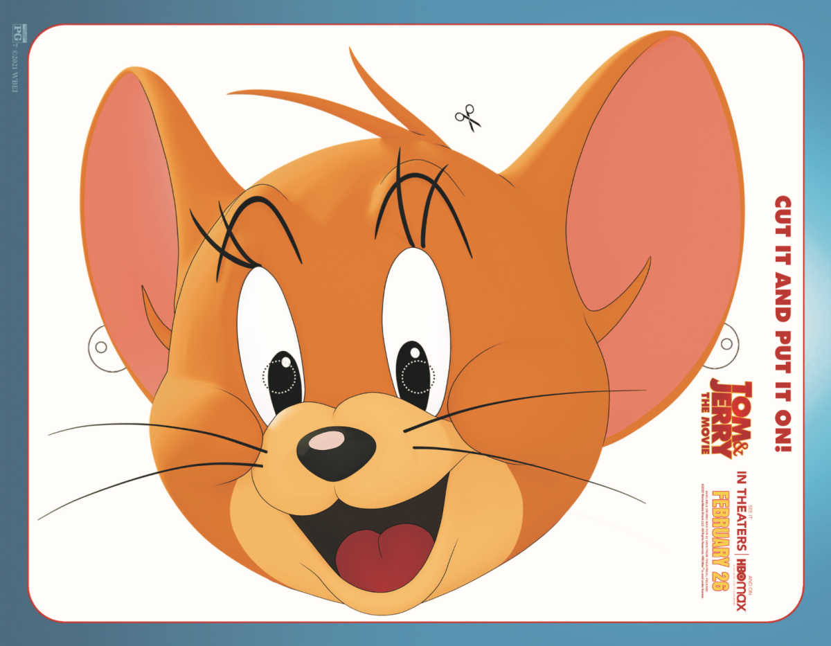 Free Printable Tom & Jerry Movie Jerry Mask - Mama Likes This