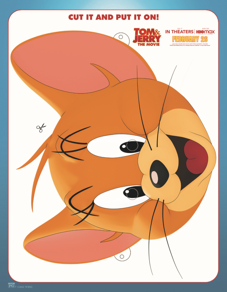 sponsored: Your kids can have some Tom and Jerry movie themed fun, when you download this free printable Jerry mask activity page.