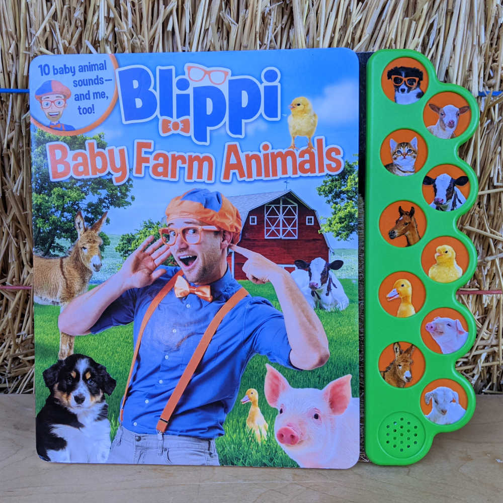 board book - blippi baby farm animals.