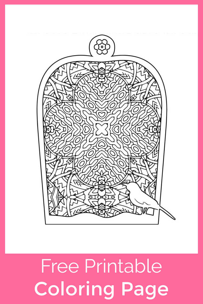 Download the free printable bird cage adult coloring page, so that you can help create a pretty living space for this cute little birdy. 