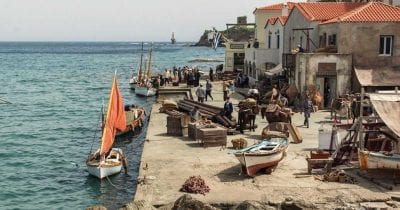 greek boating village.