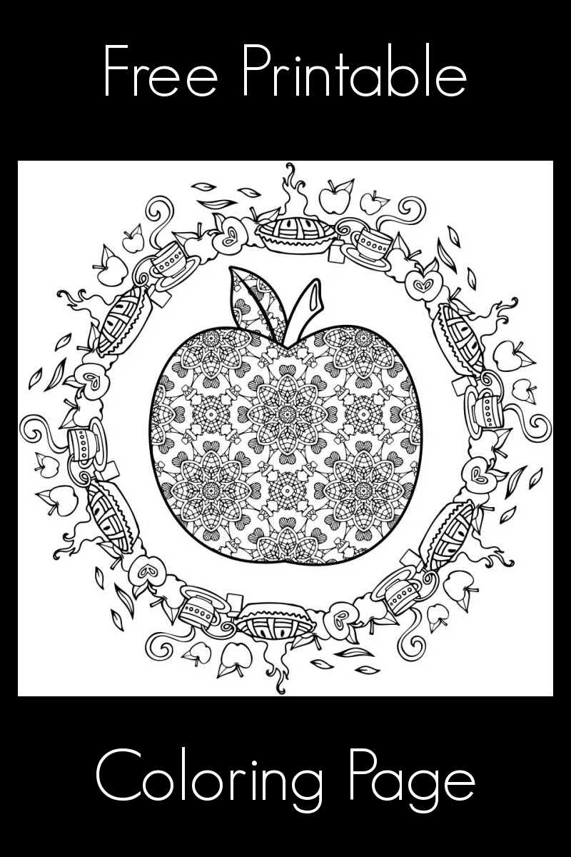 Download this free printable apple adult coloring page, so you (or your child!) can turn it into a beautiful work of art.