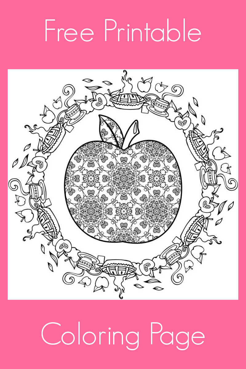 Download this free printable apple adult coloring page, so you (or your child!) can turn it into a beautiful work of art.