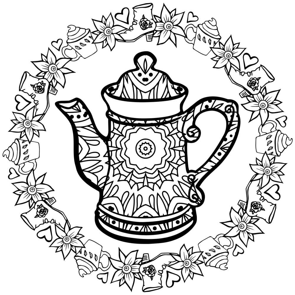 kettle coloring page