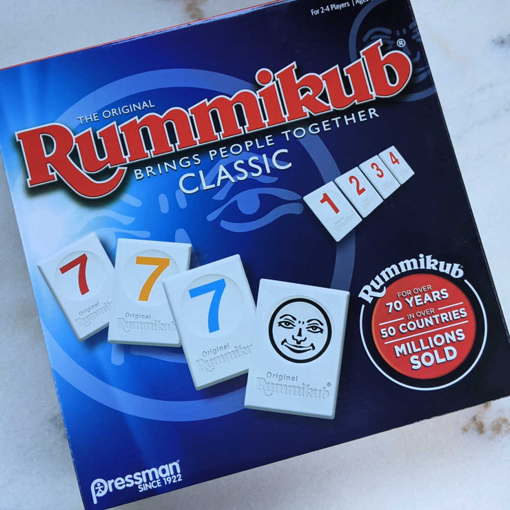 classic rummikub game box.