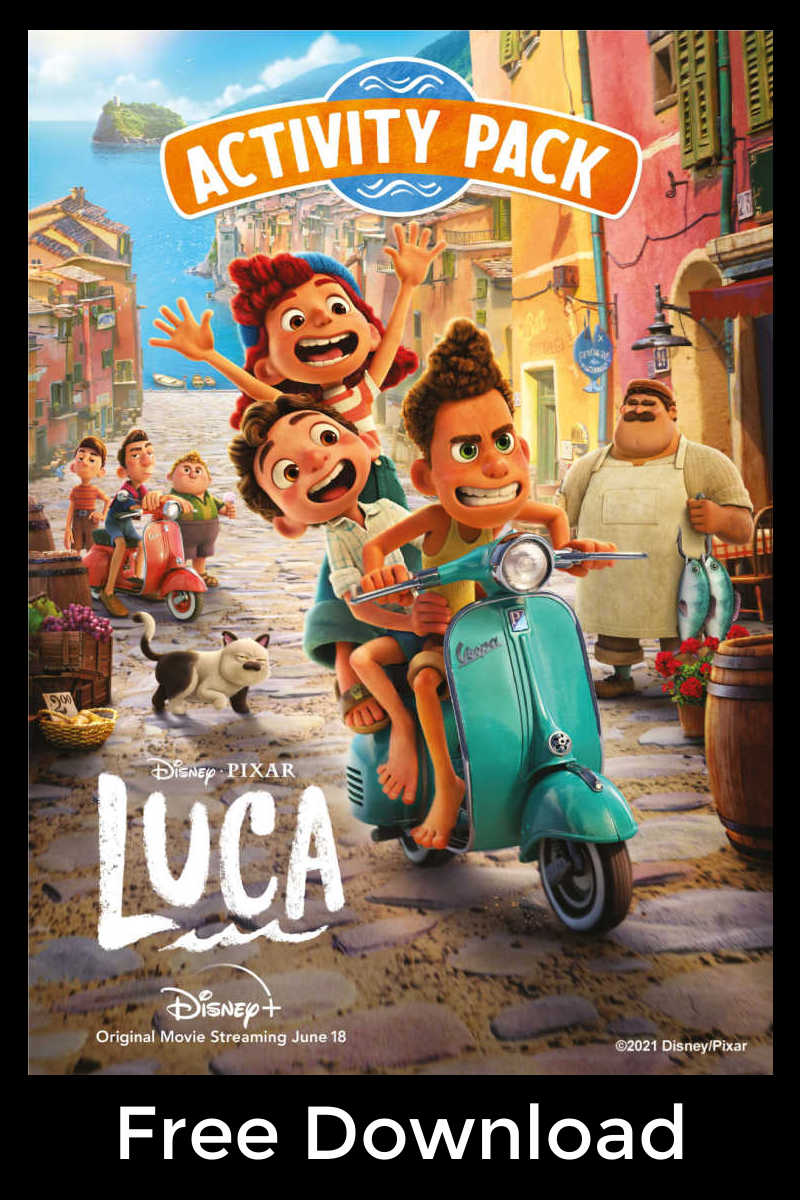 Your child can have a whole lot of fun, when you download the free printable Luca activities from Disney Pixar. 