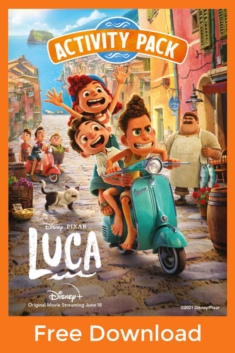 Your child can have a whole lot of fun, when you download the free printable Luca activities from Disney Pixar. 