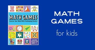 math games for kids activity book.