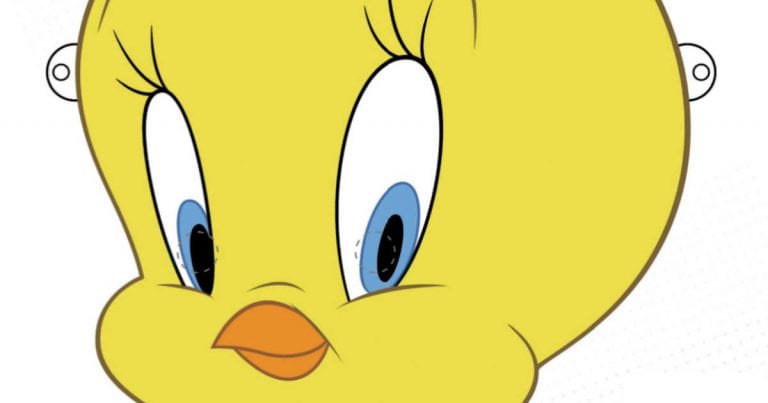 Tweety Pie Bird Mask From Space Jam 2