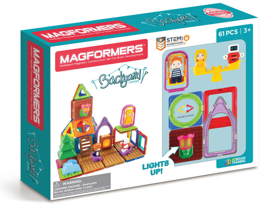 magformers backyard building set