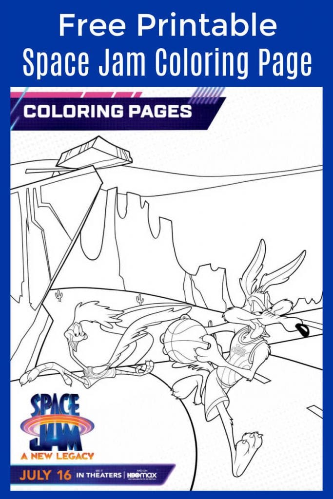 Free Printable Space Jam Coloring Page Mama Likes This