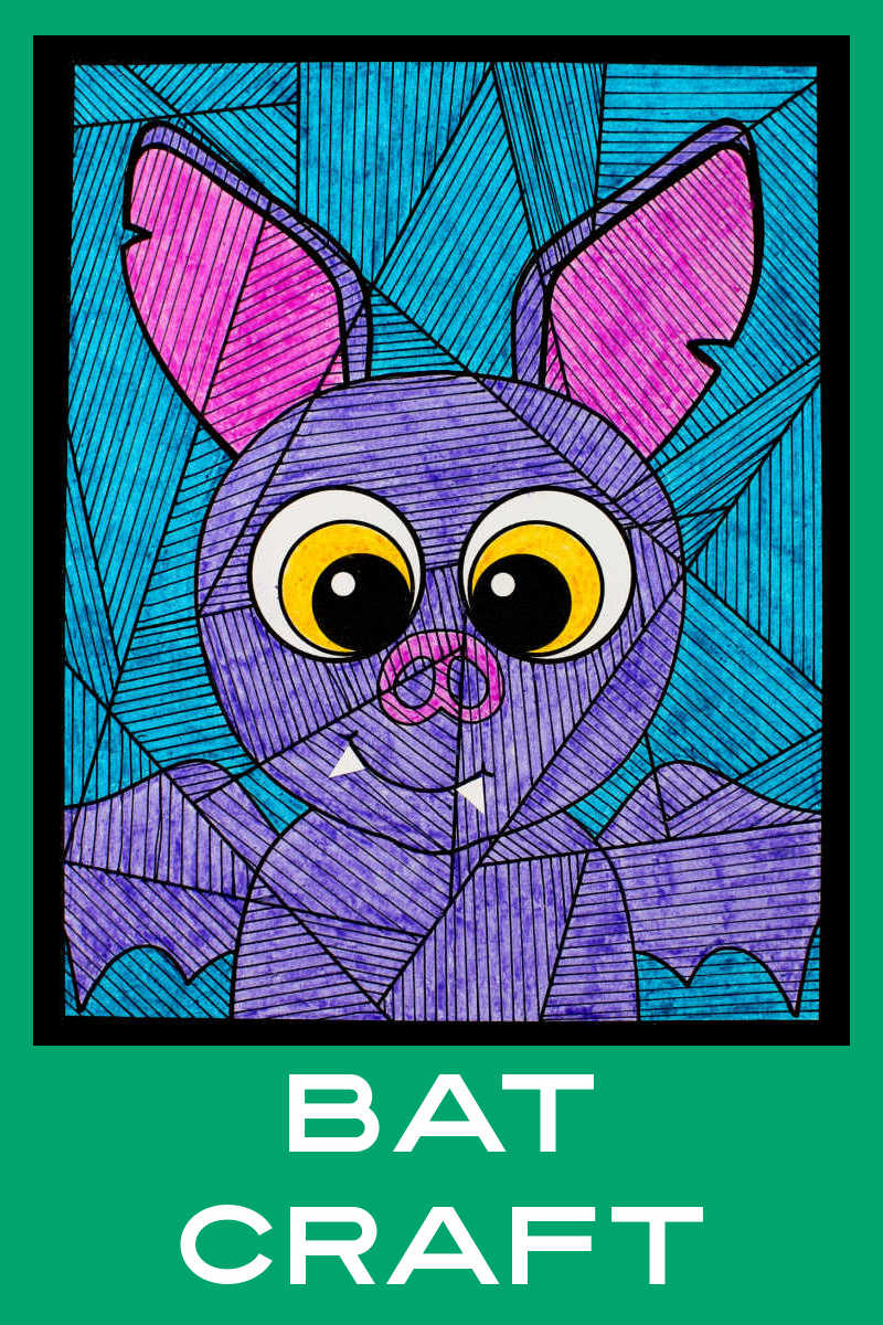 This Halloween bat coloring craft is super cute, so it is fun for the holiday and not at all scary for little ones. 