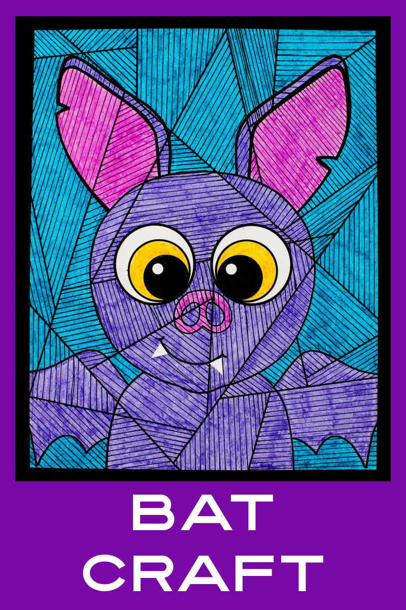 This Halloween bat coloring craft is super cute, so it is fun for the holiday and not at all scary for little ones. 