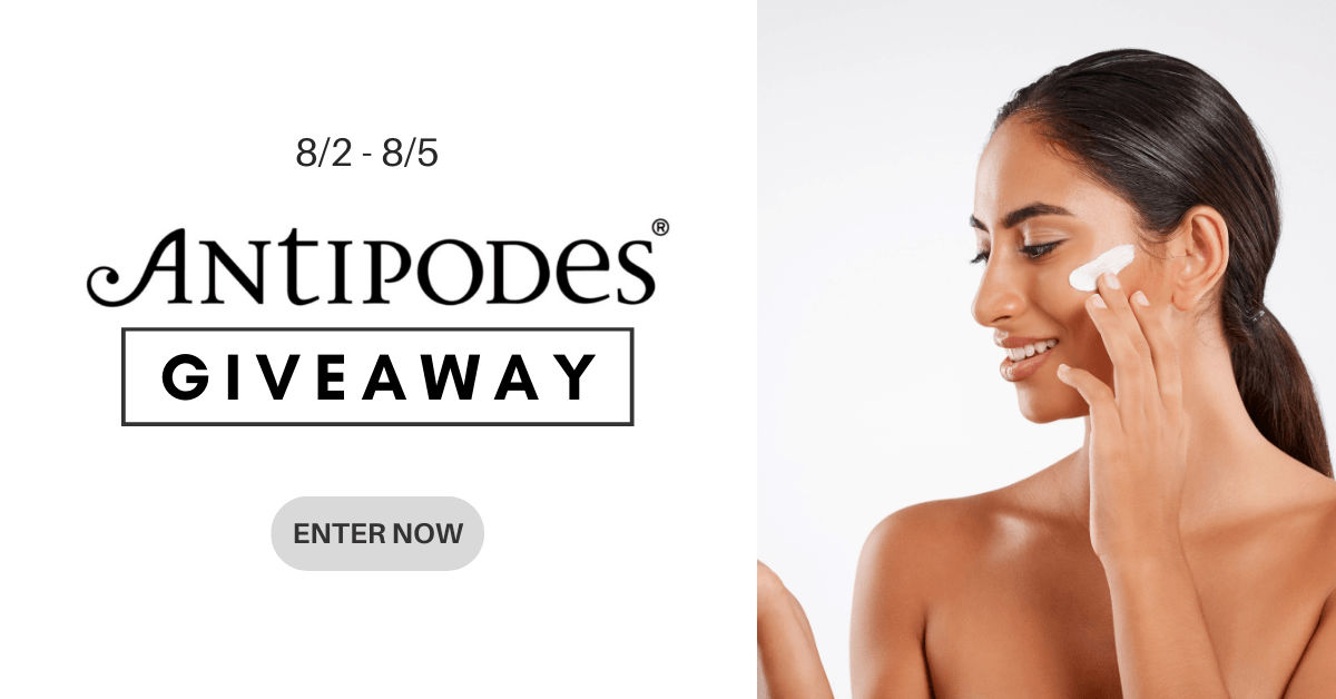 Enter for a chance to win this giveaway for an Antipodes gift card, so you can try fabulous skincare from nature. 