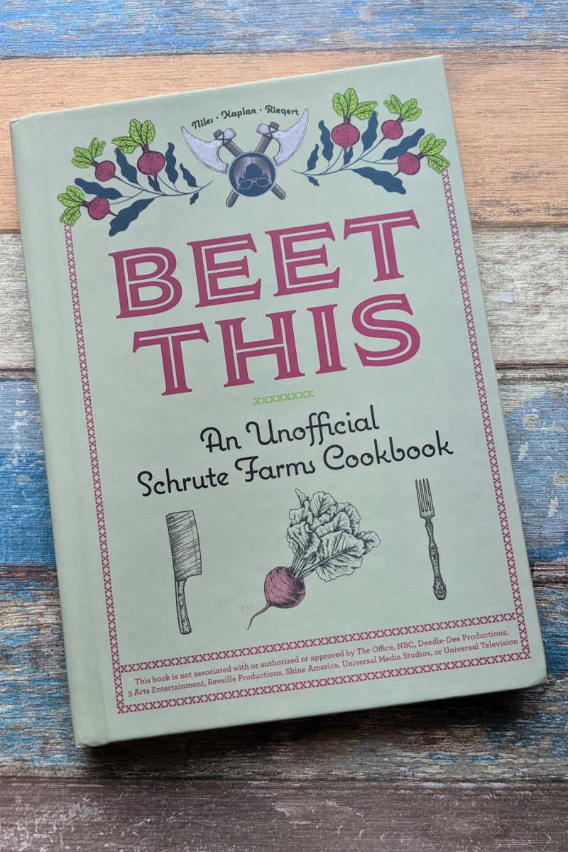 Fans of The Office TV series and beet lovers will enjoy Beet This, which is an Unofficial Schrute Farms Cookbook. 