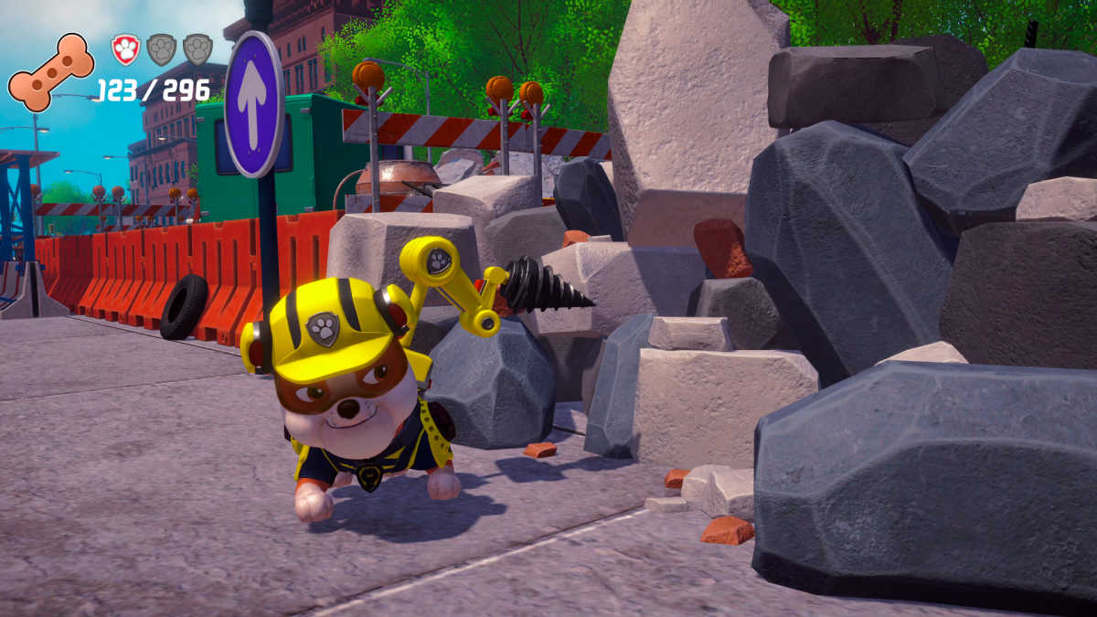 rubble paw patrol game scene