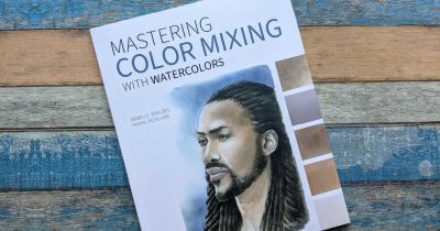 art book color mixing with watercolors