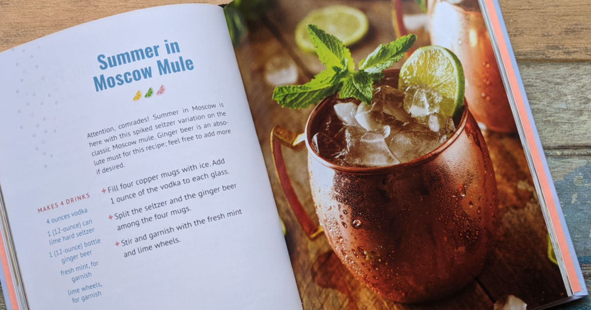 moscow mule with hard seltzer