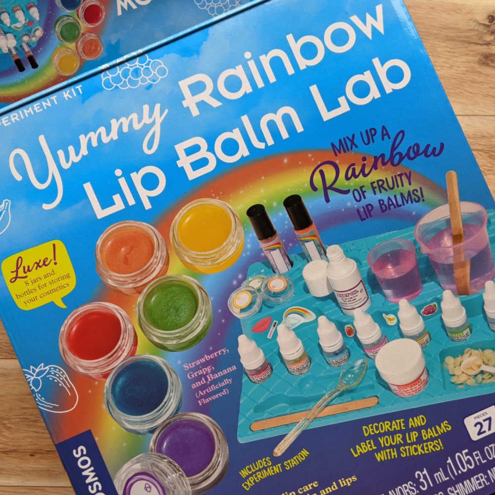 yummy rainbow lip balm lab