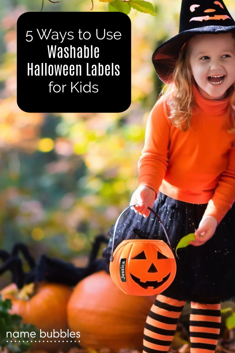 Learn how to use custom washable Halloween labels for kids, so you can keep track of costumes and more as you celebrate this fun holiday.